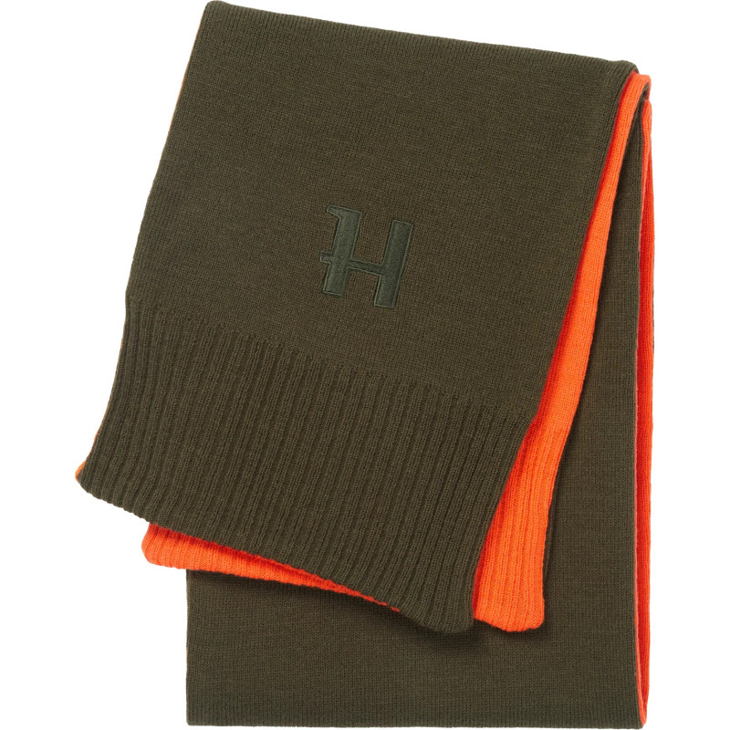 Šalikas HARKILA Driven Hunt Reversible wool (Willow green/Orange) (one size)
