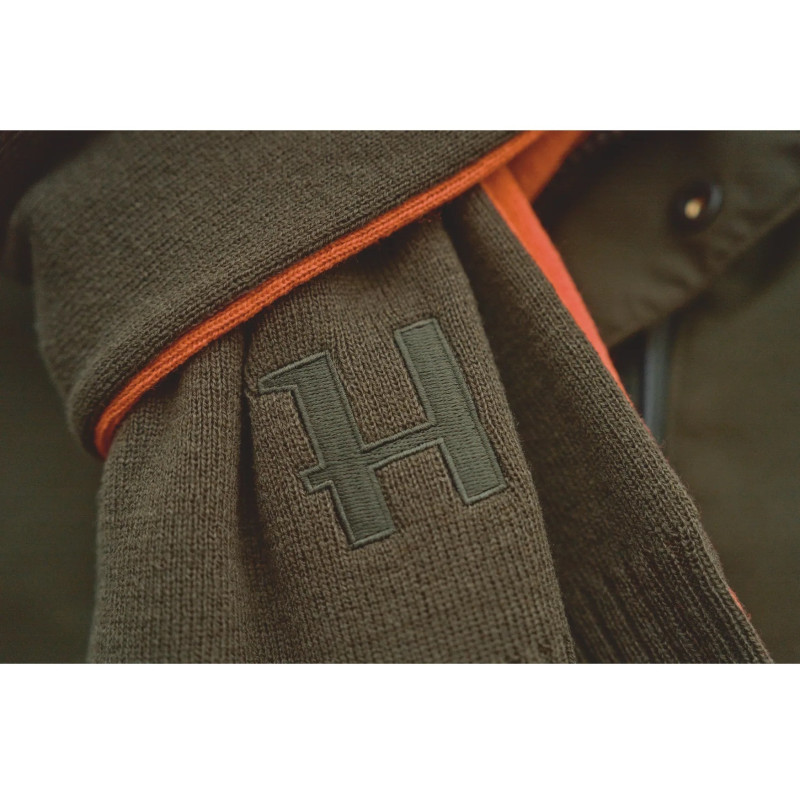 Šalikas HARKILA Driven Hunt Reversible wool (Willow green/Orange) (one size)