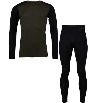 ALASKA Merino Ms Base Layer Set (Night Green)