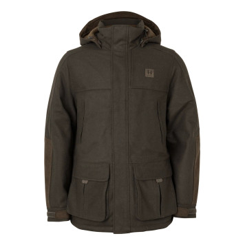 Jacket HARKILA Kodiak CleverWool HSP Insulated (Dark hunting green/Shadow brown)