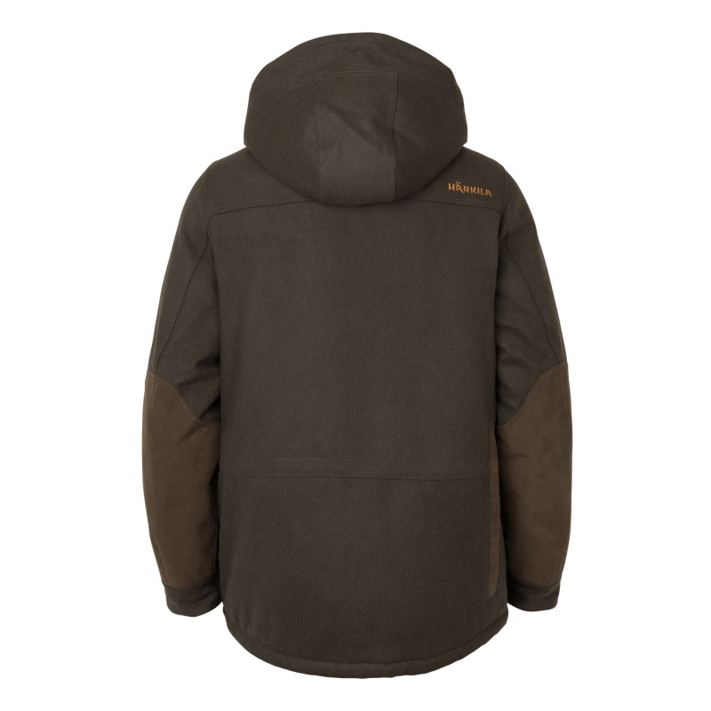 Jacket HARKILA Kodiak CleverWool HSP Insulated (Dark hunting green/Shadow brown)