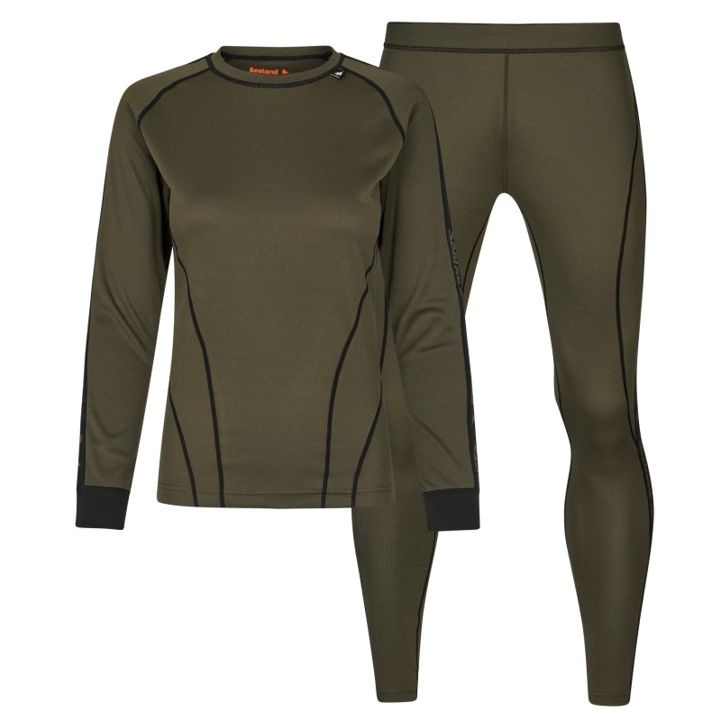 Women baselayer set SEELAND Crest Lea, Grape leaf (M)