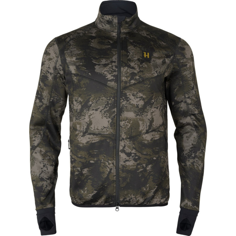 Fleece jacket HARKILA Noctyx camo full zip (AXIS MSP®Black)