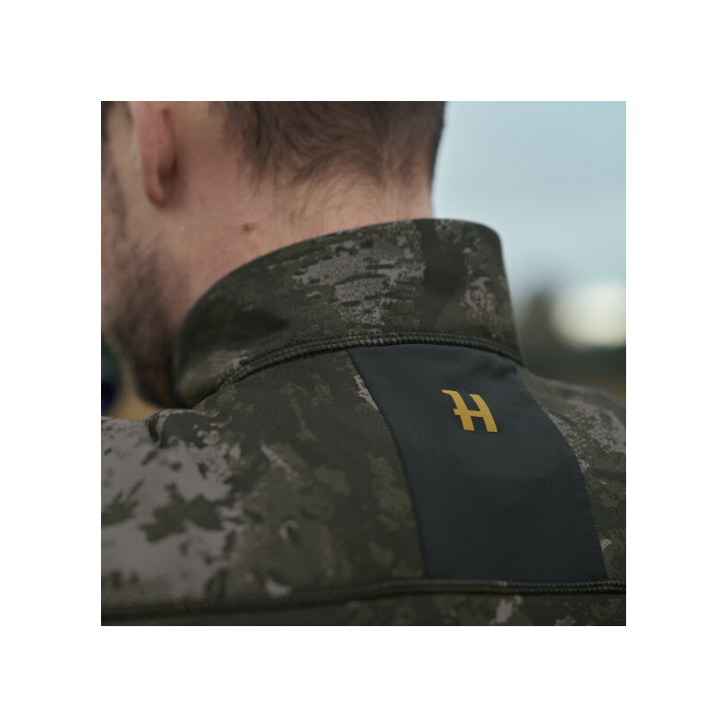 Fleece jacket HARKILA Noctyx camo full zip (AXIS MSP®Black)