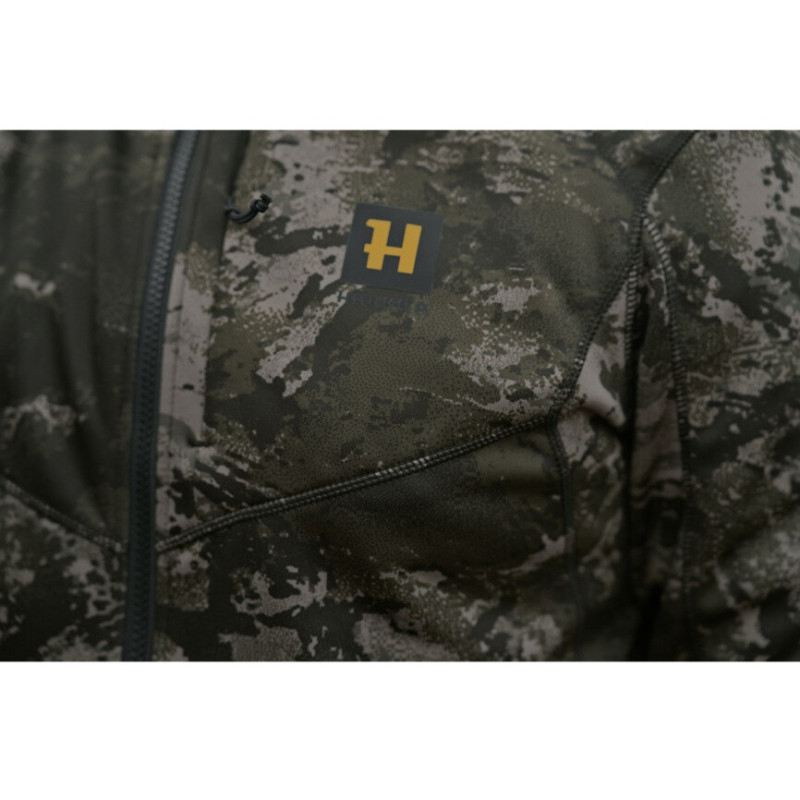 Fleece jacket HARKILA Noctyx camo full zip (AXIS MSP®Black)