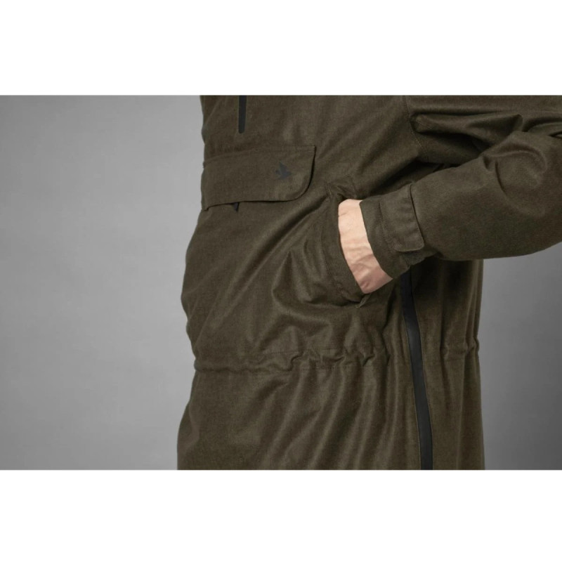 Jacket SEELAND Avail smock (Pine green melange)