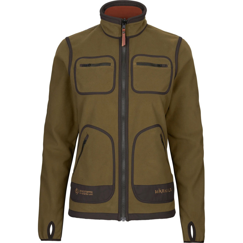 Moteriškas džemperis HARKILA Kamko fleece (Dark olive/Arabian spice)