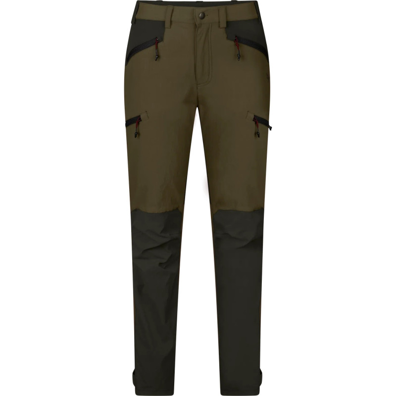 Women Trousers SEELAND Larch stretch (Grizzly brown/Duffel green)