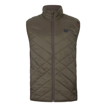 Waistcoat HARKILA Heat Insulated (Willow green/Shadow brown)