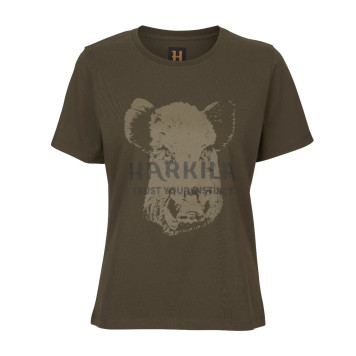 Women T-Shirt HARKILA Wildboar S/S (Willow green)