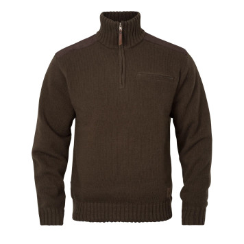 Megztinis HARKILA Annaboda WSP half zip (Demitasse brown)