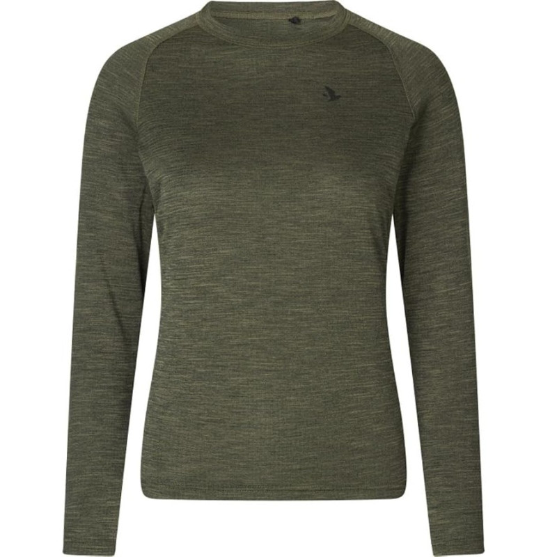 Women t-shirt SEELAND Active L/S (Pine green)