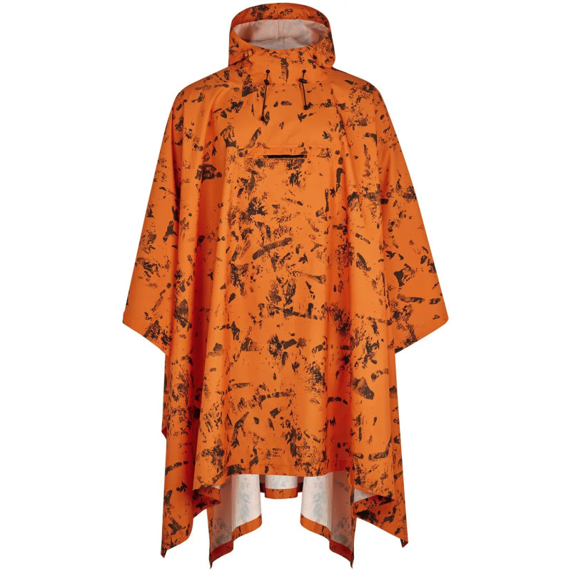Pončas SEELEND Taxus Camo (Orange blaze)