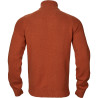 Pullover HARKILA Vincent merino half zip (Bombay brown)