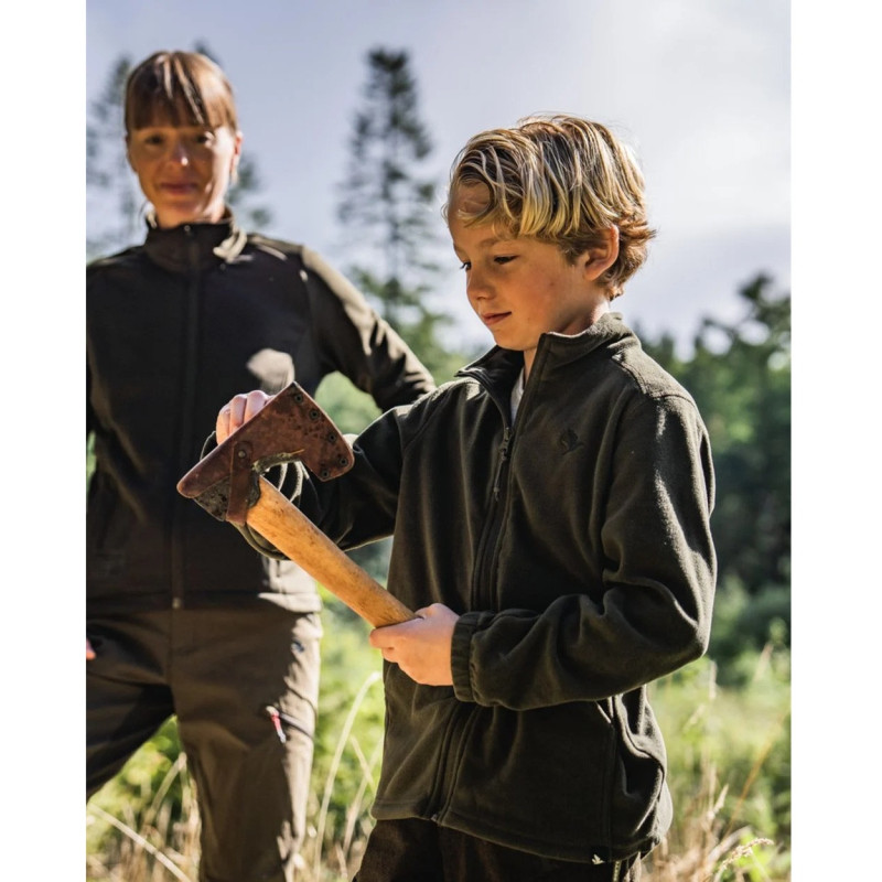 Kids fleece SEELAND Benjamin (Pine green)
