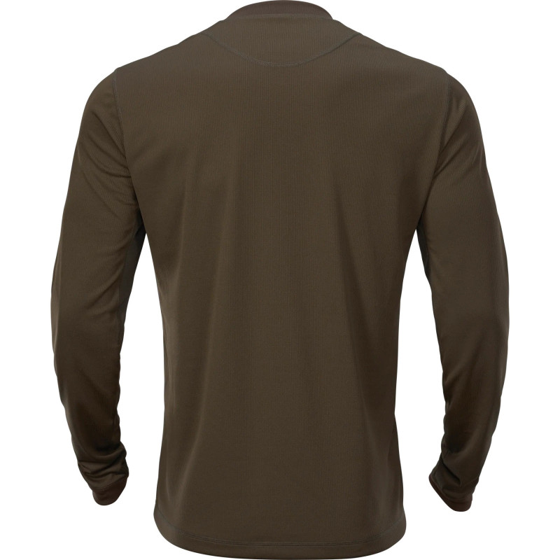 T-Shirt HARKILA Mountain Hunter L/S (Hunting green/Shadow brown)