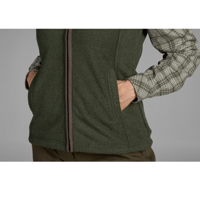 Women waistcoat SEELAND Woodcock fleece (Classic green)