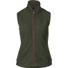Women waistcoat SEELAND Woodcock fleece (Classic green)