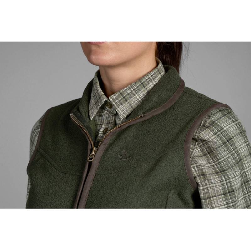 Women waistcoat SEELAND Woodcock fleece (Classic green)