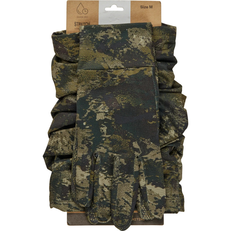 Kaklo Mova+Pirštinės SEELAND Aero Camo Cover Set, InVis MPC green (M/L)