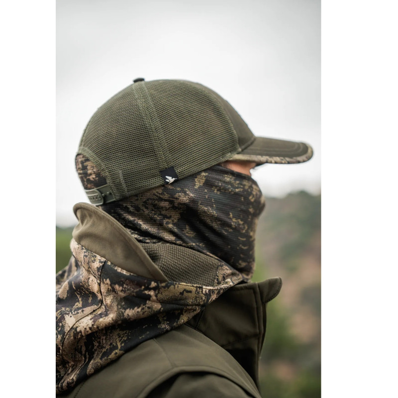 Kaklo Mova+Pirštinės SEELAND Aero Camo Cover Set, InVis MPC green (M/L)