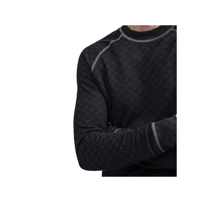 Apatiniai marškinėliai THERMOWAVE Merino xtreme (Black/Dark Grey Melange)