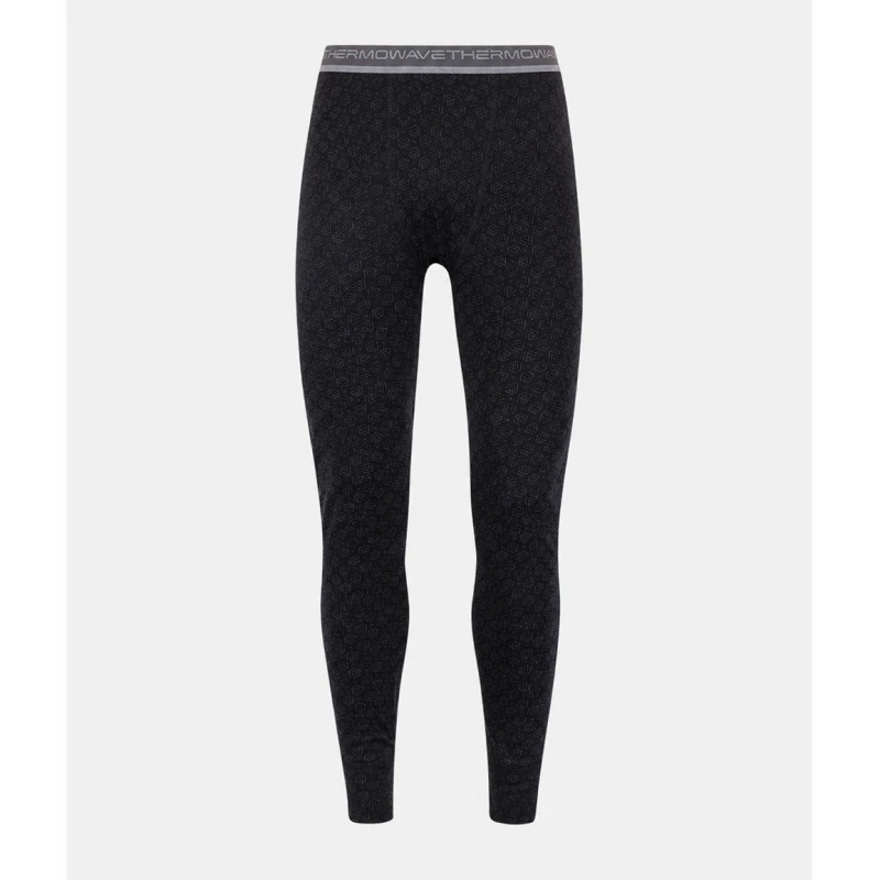 Base layer trousers THERMOWAVE Merino xtreme (Black/Dark Grey Melange)