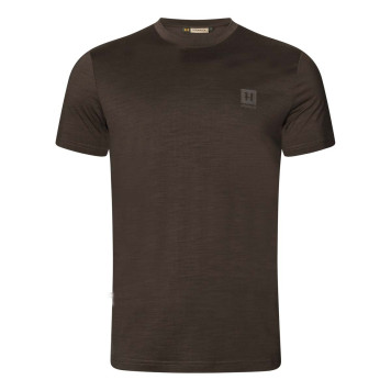 Marškinėliai HARKILA Base All Season S/S (Shadow brown)