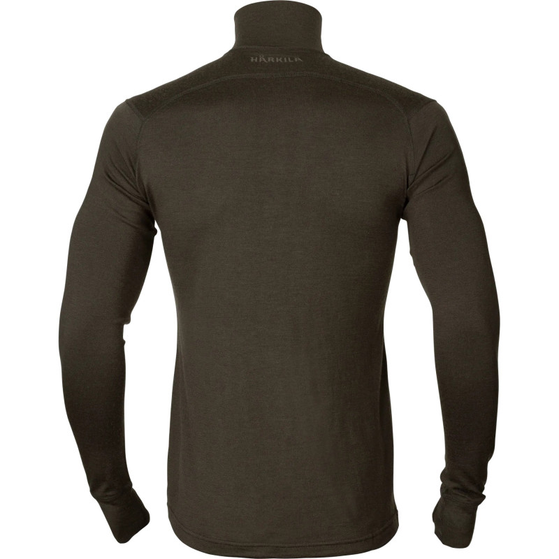 Apatiniai marškinėliai HARKILA All Season L/S Half Zip (Shadow brown)