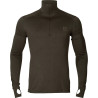 Apatiniai marškinėliai HARKILA All Season L/S Half Zip (Shadow brown)