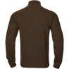 Megztinis HARKILA Vincent merino half zip (Demitasse brown)