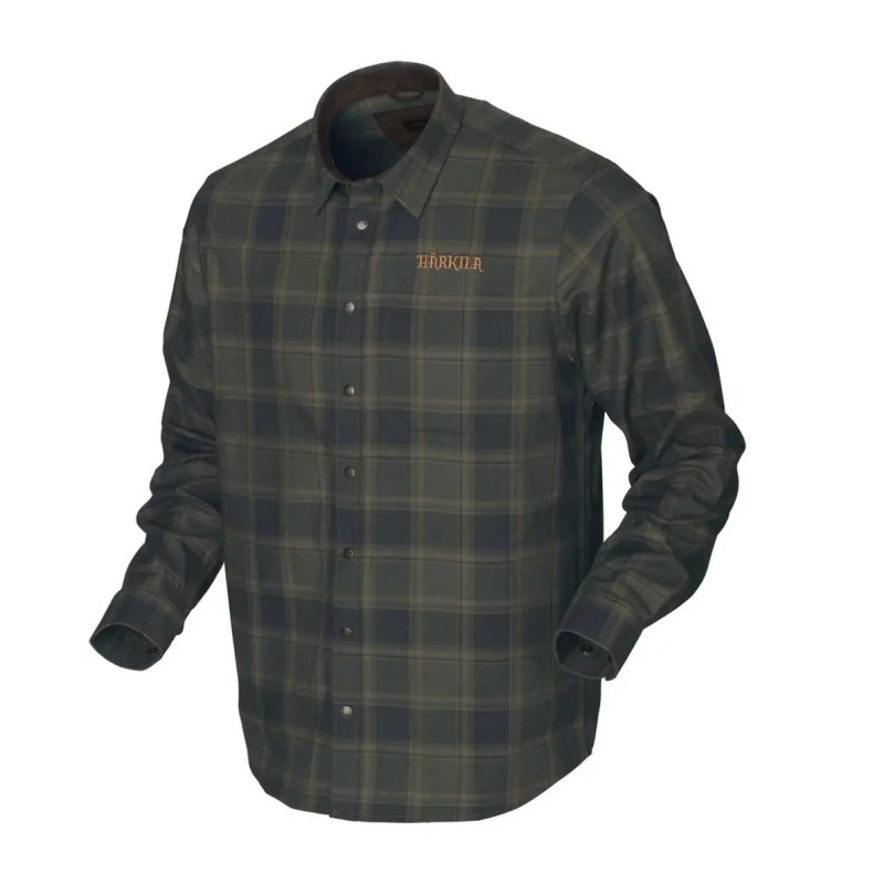 Shirt HARKILA Metso Active (Willow green check)
