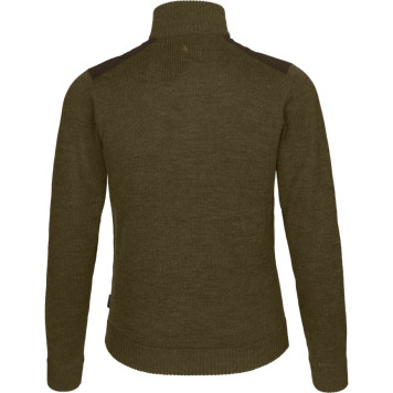 Cardigan SEELAND Black thorne half zip (Shaded olive melange)