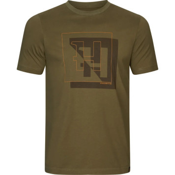 Marškinėliai HARKILA H-Logo S/S (Willow green)