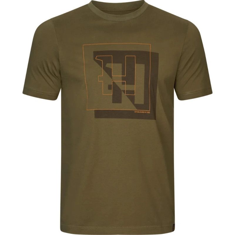 Marškinėliai HARKILA H-Logo S/S (Willow green)