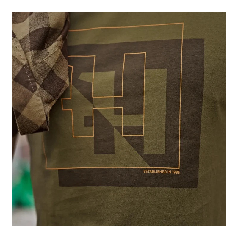 Marškinėliai HARKILA H-Logo S/S (Willow green)