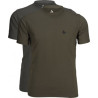 Marškinėlių komplektas Seeland OUTDOOR 2-PACK T-SHIRT Raven/Pine green