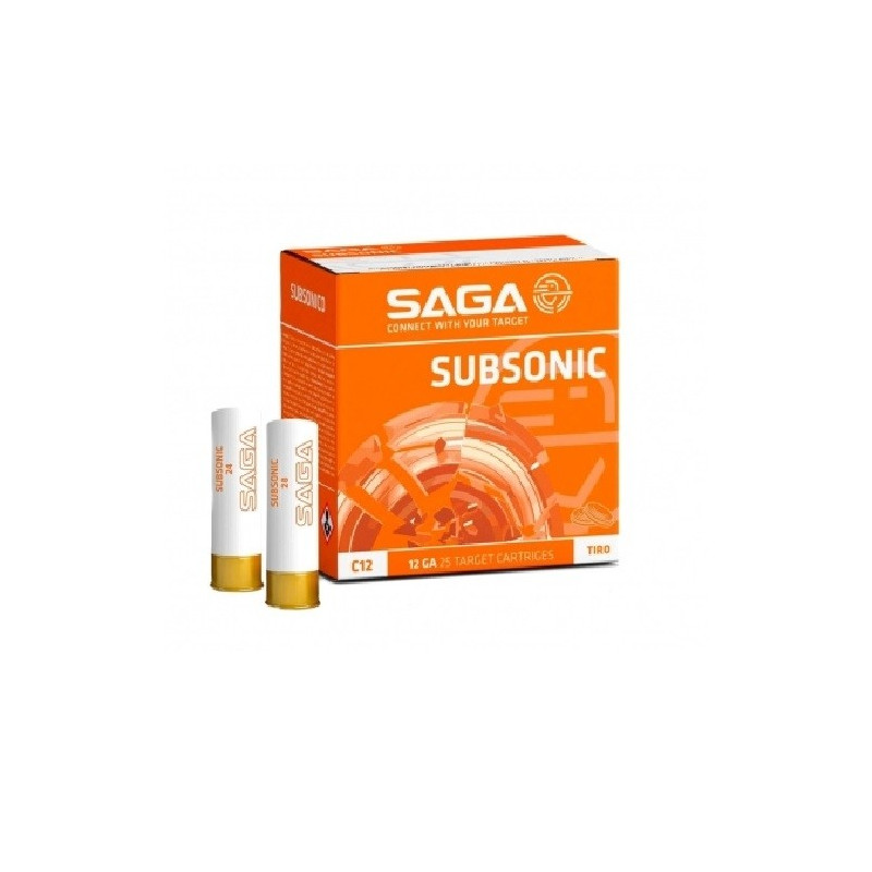Šoviniai SAGA SUBSONIC 24 Kal. 12/70 24g. 2,4 mm No. 7.5