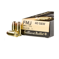 Šoviniai SB kal. 40S&W 11.7g/180gr FMJ