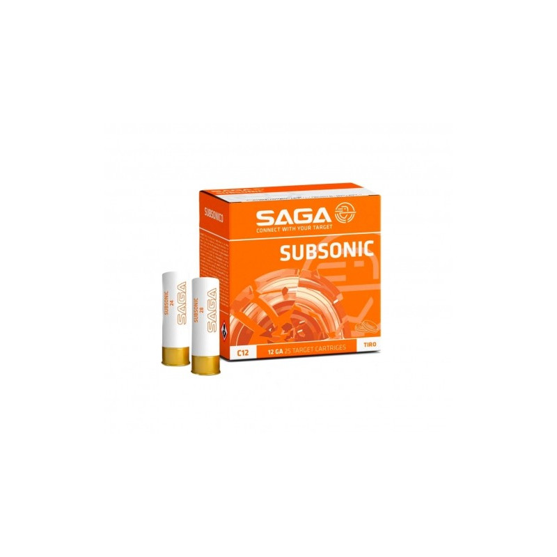 Šoviniai SAGA SUBSONIC 28 Kal. 12/70 28g. 2,4 mm No. 7.5