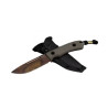 Knife TRC K-1S Alpo F. (green canvas micarta) Kydex